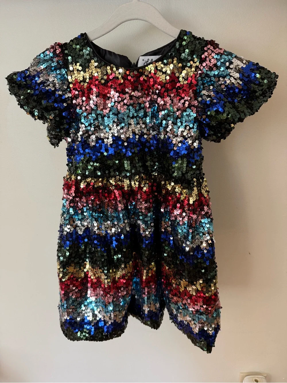 Lola + The Boys Multicolor Sequin Party Dress